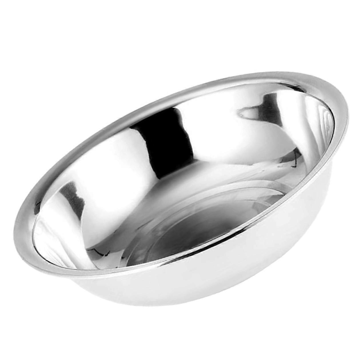 Large Stainless Steel Vegetable Washing Basin 28cm Durable MultiPurpose Kitchen Bowl