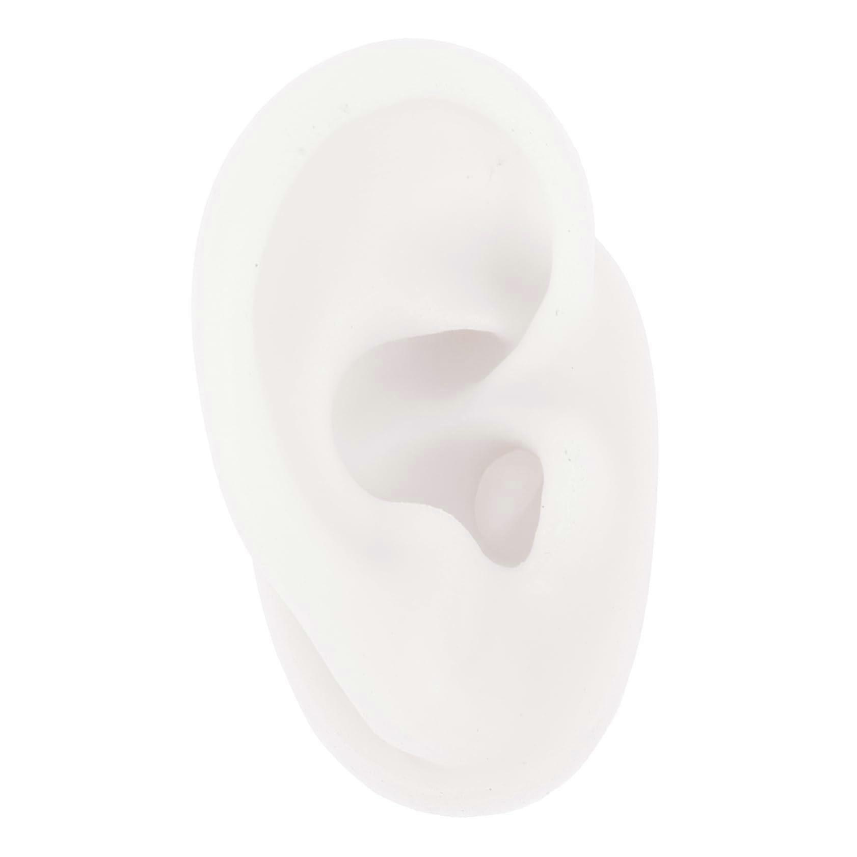 4pcs Realistic Silicone Ear Model for Piercing Practice and Jewelry Display Studs