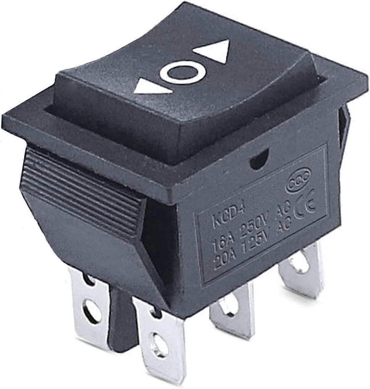Rocker Switch ONOFFON 3 Position 16A 250V with Light Indicator for Electrical Equipment