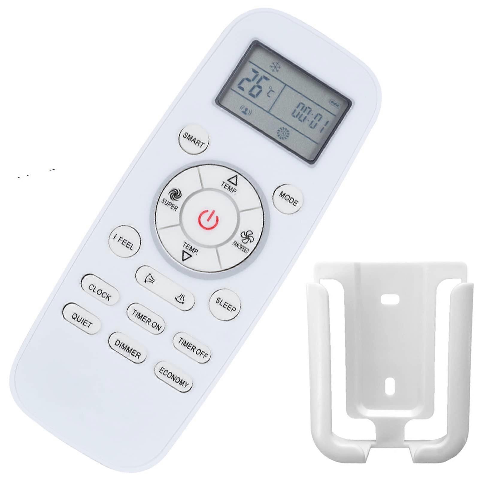Air Conditioner Remote Control Replacement DG11L1 Series with Wall Mount Bracket and Celsius Display for Hisense