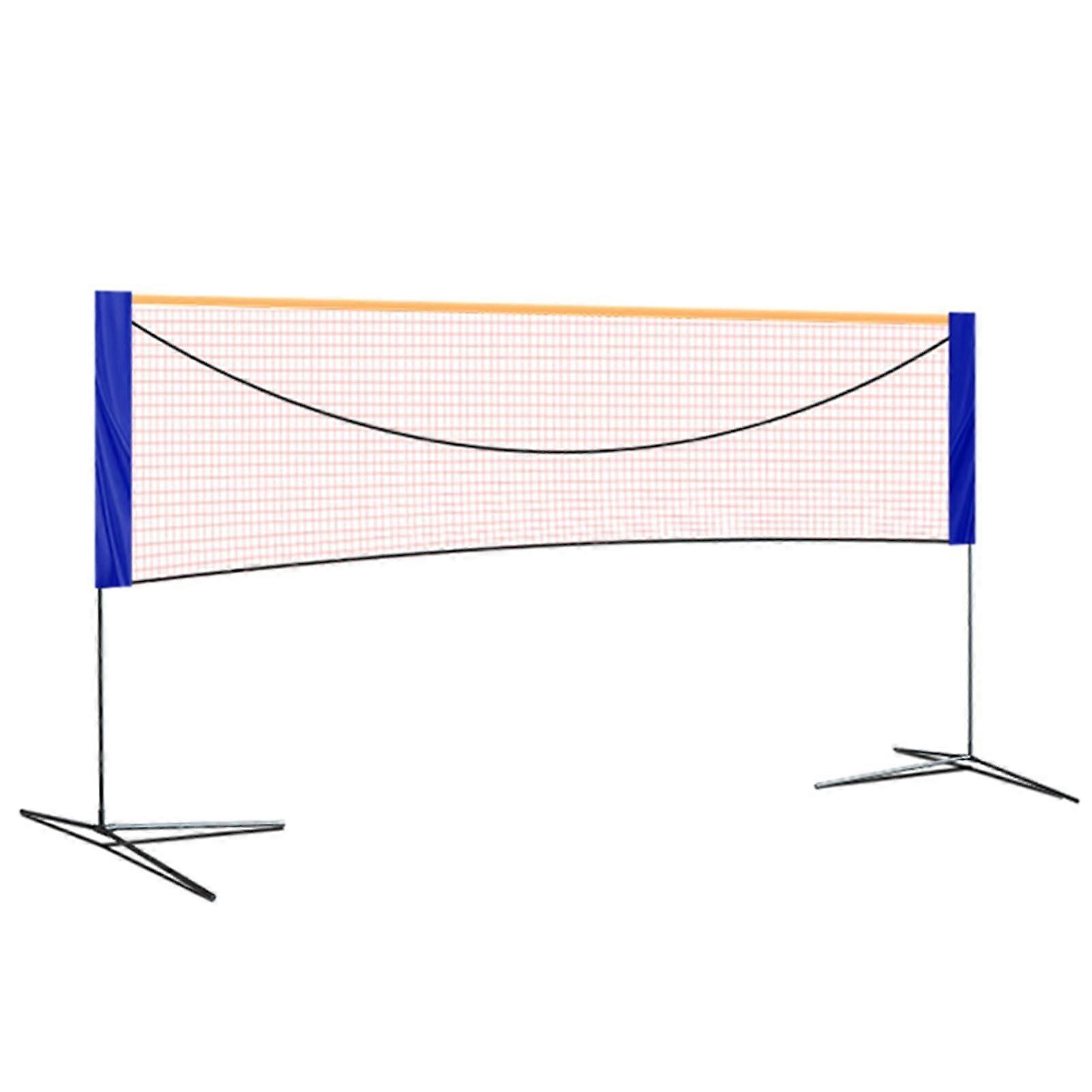 Adjustable Volleyball Badminton Net Set with Carry Bag, 20ft Durable Frame, Tool Assembly