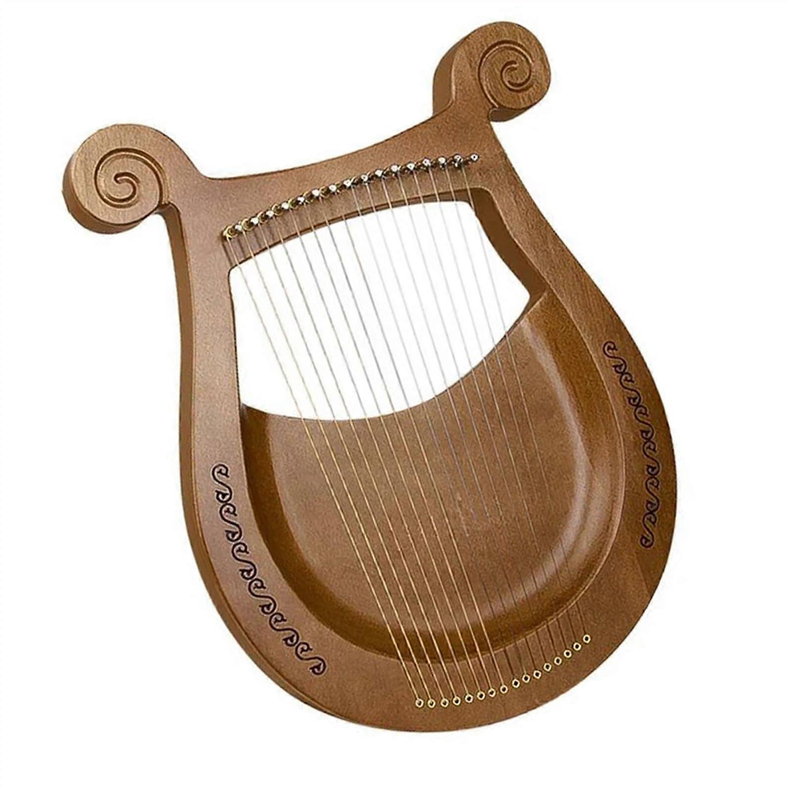Professional Wooden Harp with Metal Strings, Expanded Range, Warm Tone, Classical Stage Model (19)