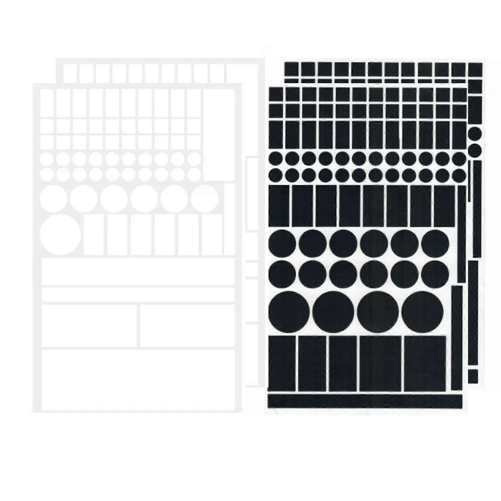 LED Light Blocking Stickers for Electronics, Blackout LED Covers, Multiple Sizes, Residue