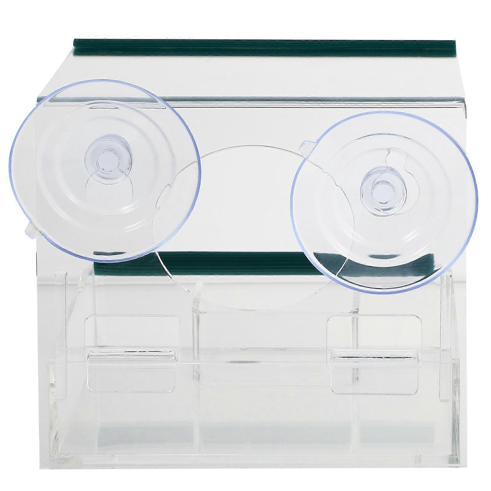 Bird Feeder Acrylic Feeder for Feeding Use with 1Pcs Suction Cup Container