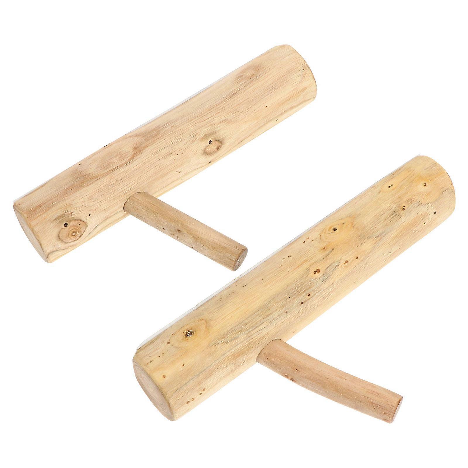 Decorative Wooden Hook Tree Branch Coat Hook for Storage 6Pcs