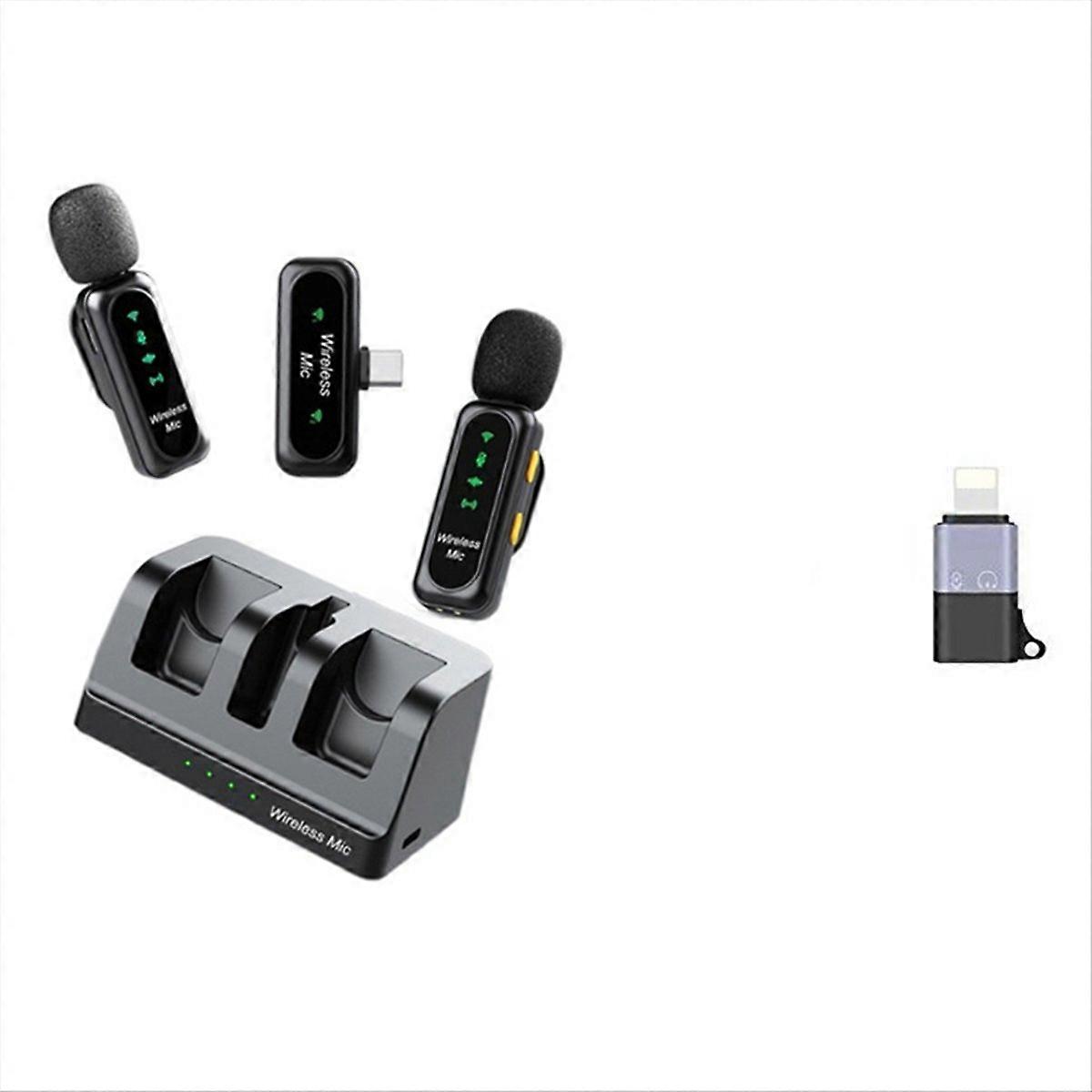 Mini Microphone Wireless Lavalier Mic with Audio Noise Reduction