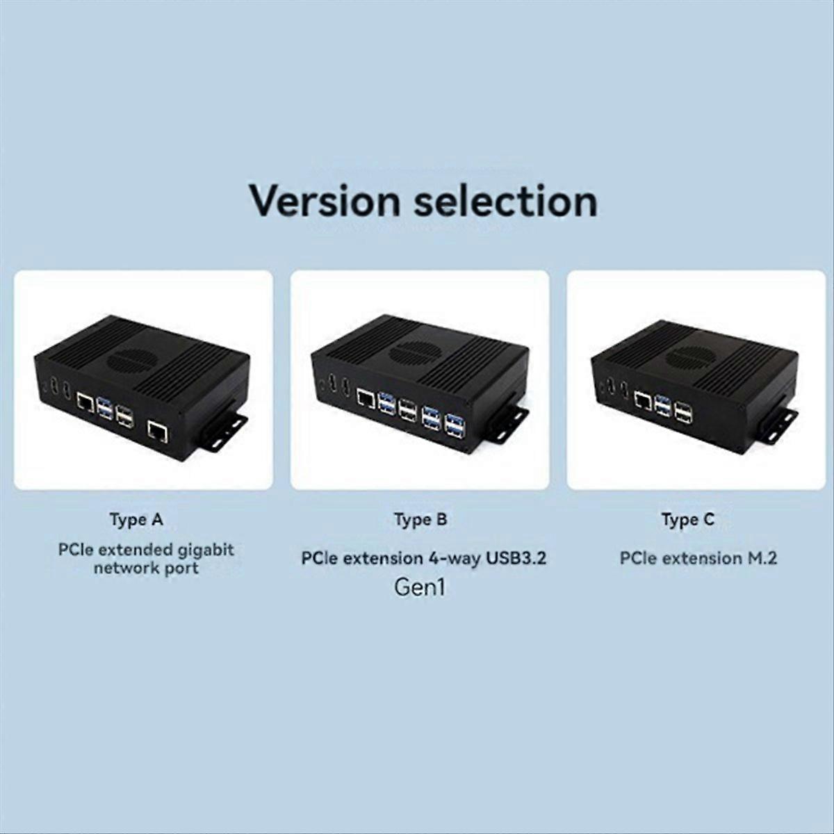 Waveshare PCle Expansion 4-Channel USB3.2 Parts For Raspberry Pi 5