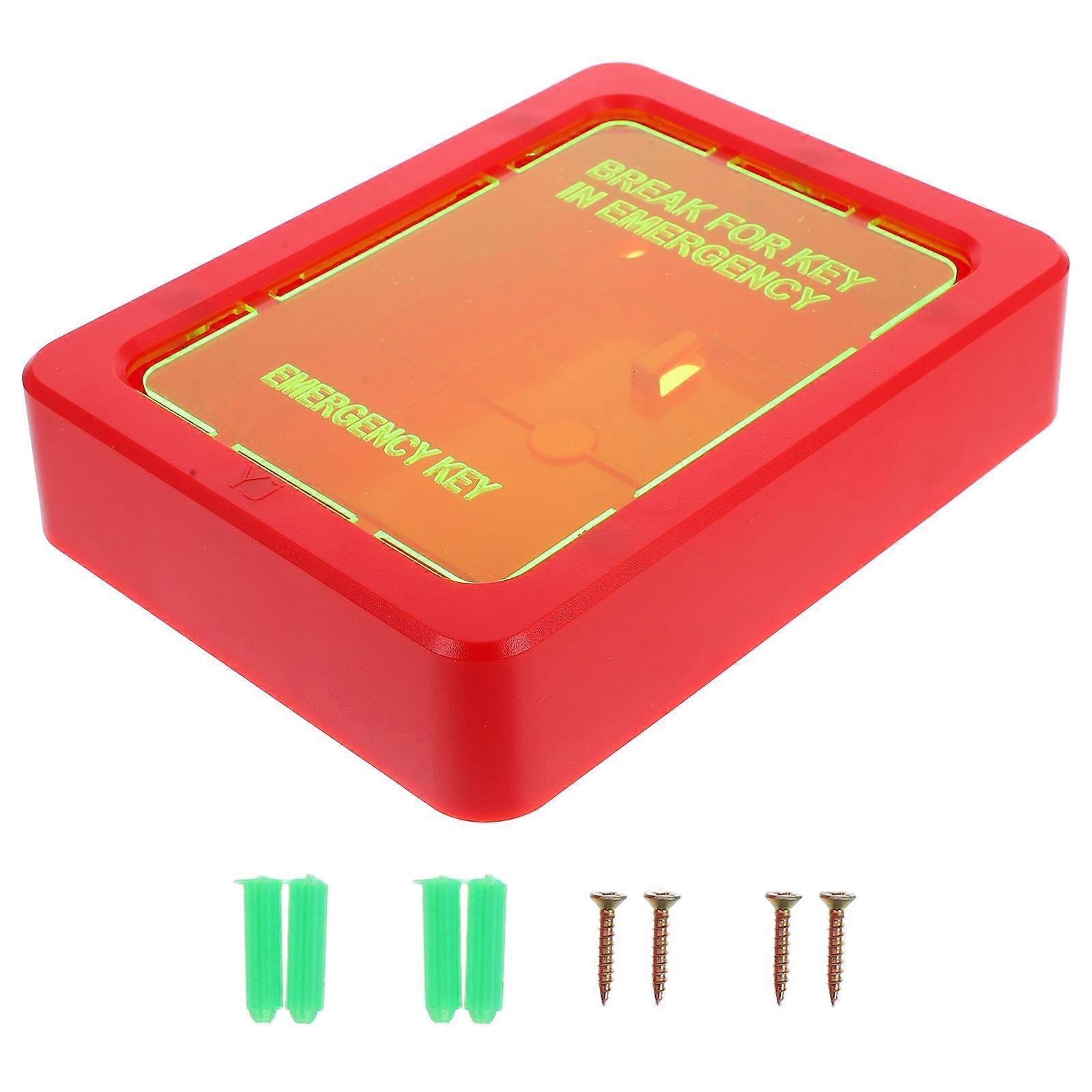 Lockable Fire Extinguisher Cabinet Emergency Key Storage Wall Mounted 4Sets