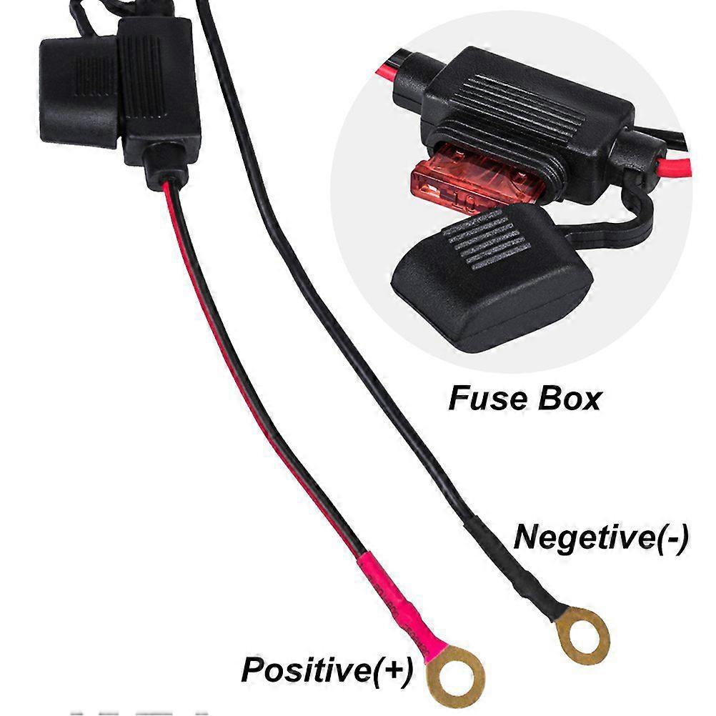 Sae to USB Motorcycle Mobile Charger for Fast Charge Use Interface Black