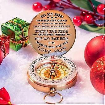 Camping Hiking Pocket Portable Compass, Father to Son