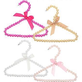 Dog Clothes Hanger Plastic Pearl Hangers for Pets 16Pcs Durable Set