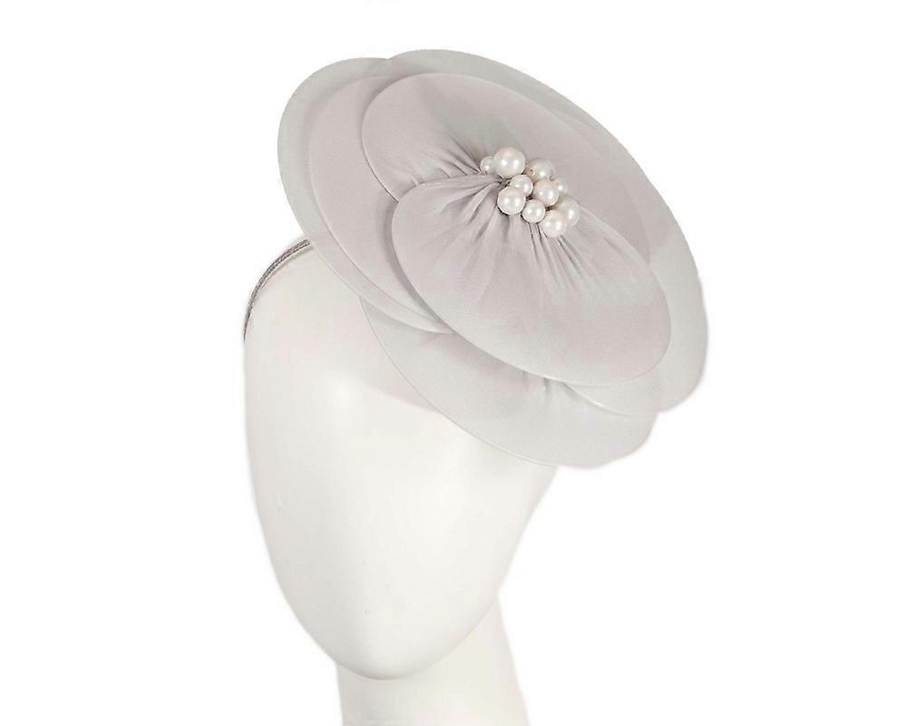 Stor sølvblomst fascinator SPSC43S