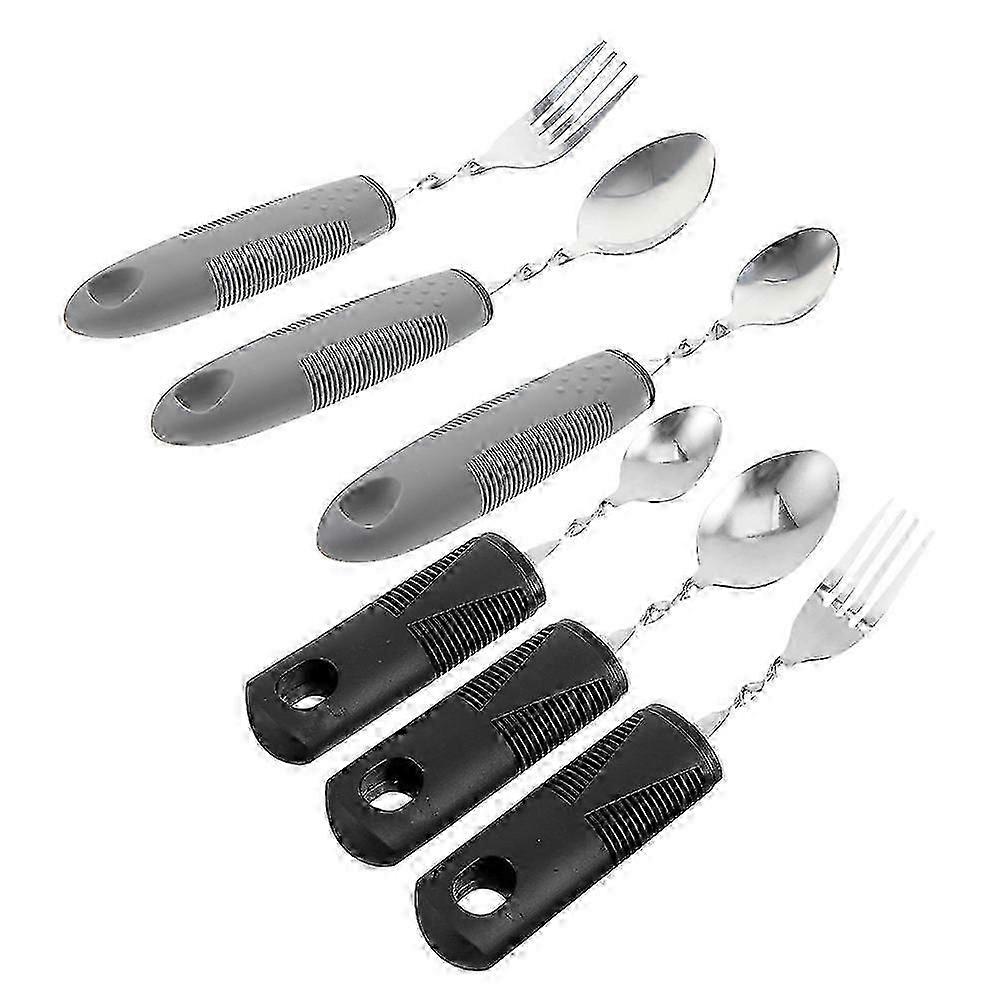Weighted Utensils for Elderly Adaptive Utensil 18Pcs Bendable Tableware
