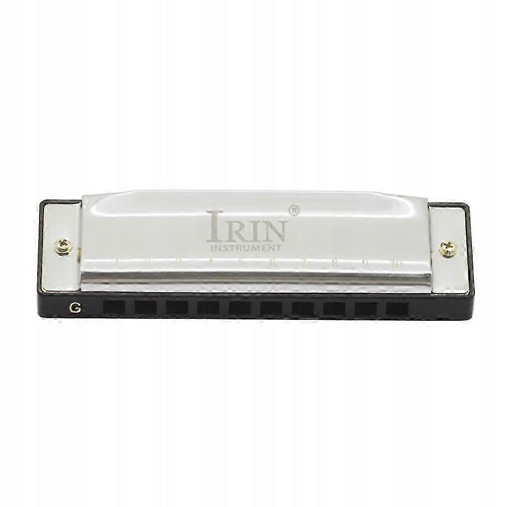 Metal 10-hole Double Harmonica