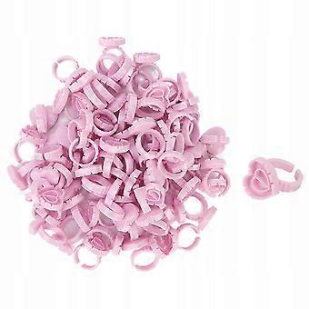 100 Stück Einweg-Ring-Wimpernkleber-Halter
