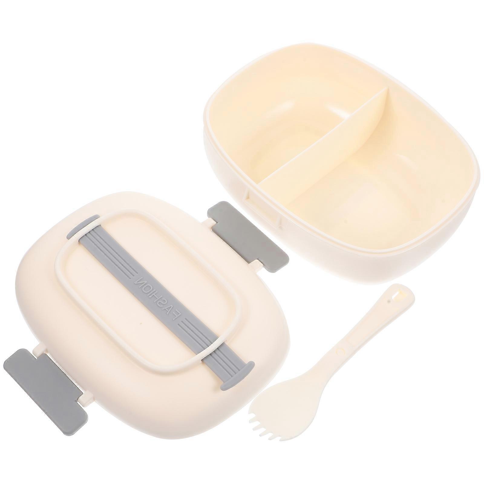 Leakproof Lunch Box Bento Box Outdoor Lunch Rectangular Shape Simple Design 850ml 1Pcs
