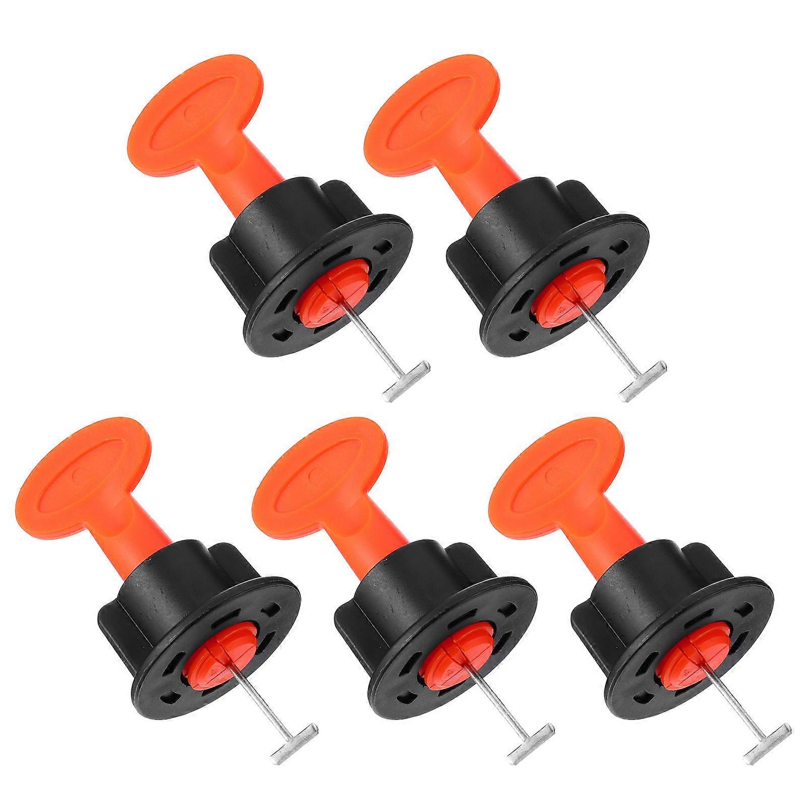 Black Tile Leveling System Kit Featuring 51Pcs Reusable Tile Installation Tools