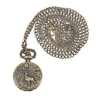 Retro Elk Chain Horloge voor Decoratie 1 Stuk Vintage Duurzaam Veelzijdig Zakhorloge