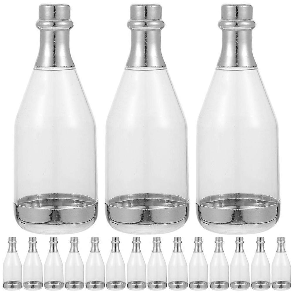 Silver Candy Box Bottle Shaped Candy Container for Packaging 30Pcs Wedding