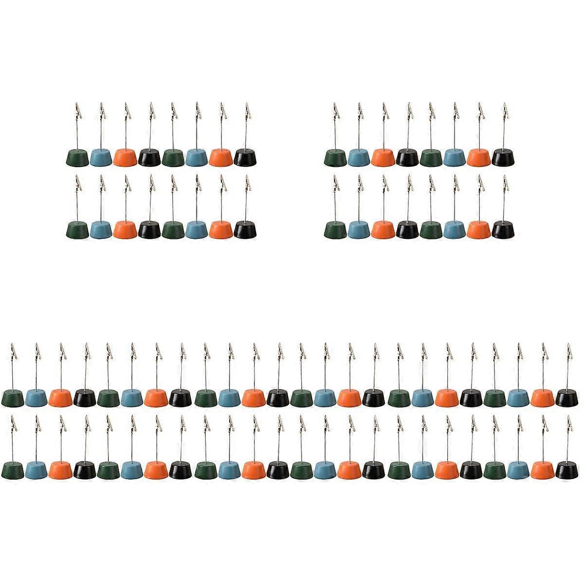 80 Pcs  Desktop Message Clips Multi-function Picture Holders Reusable Memo Holders