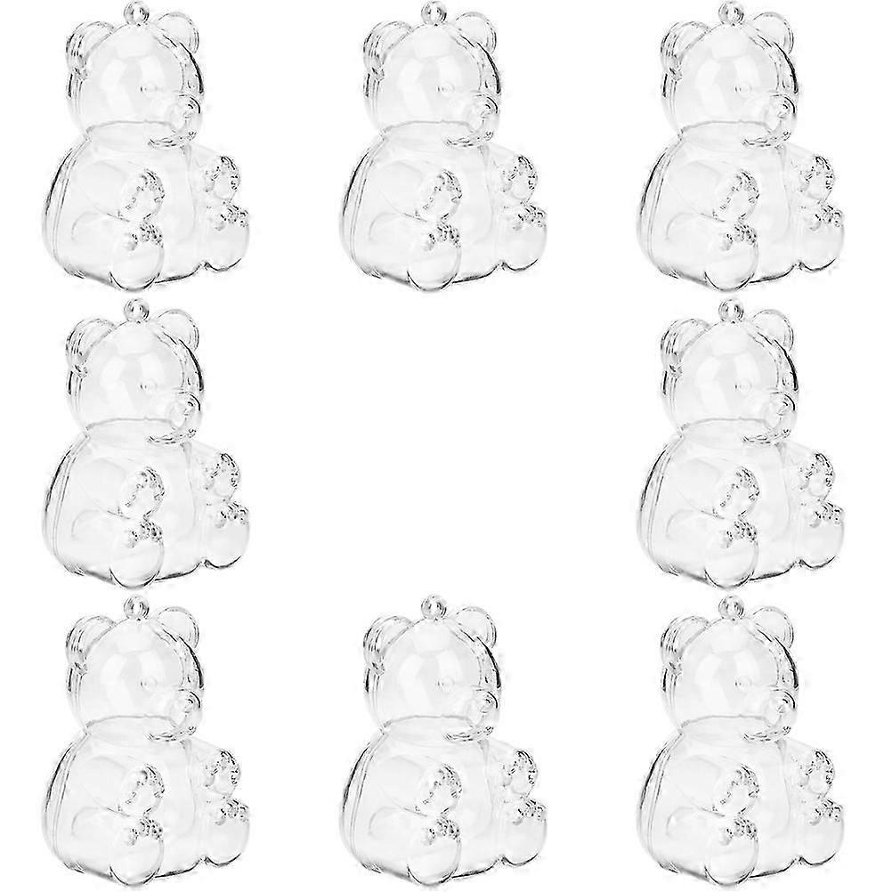 Clear Bear Shaped Wedding Candy Box for Storage 24Pcs Candy Gift Boxes