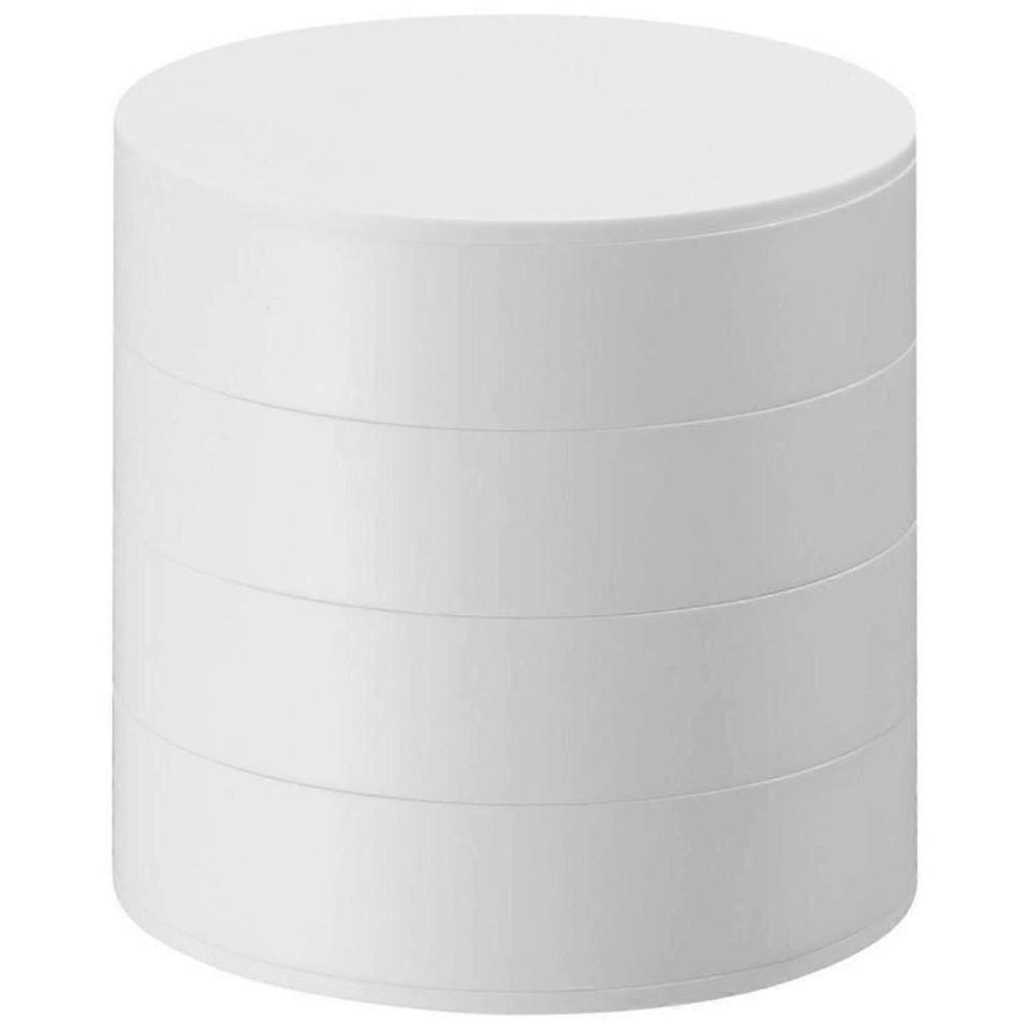 Rotating Multi-Layer Desktop Storage Box with Lid B