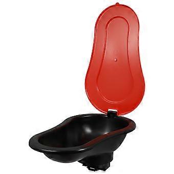 Reise-Toilette für Erwachsene, tragbar im Auto, ideal für Camping, Outdoor-Trips und Arbeit, Schwarz, 37,80 x 22,50 x 15,00 cm, 1 Set
