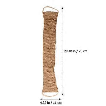 Scrub Towel Brown Decontamination Bath Ramie Rub Back Gloves 2Pcs