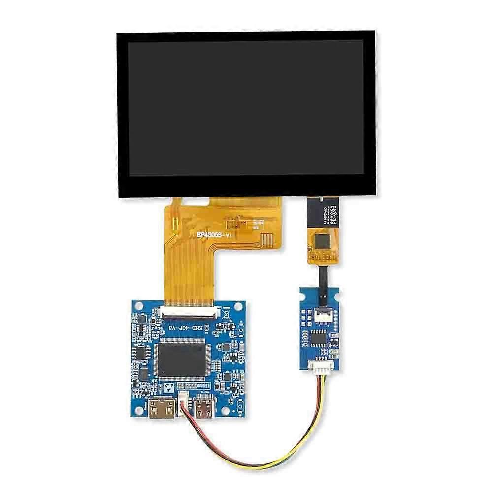 HDMI-Compatible Display Screen 4.3-Inch IPS Module, 40PIN Universal RGB Interface, for DIY and Embedded Projects