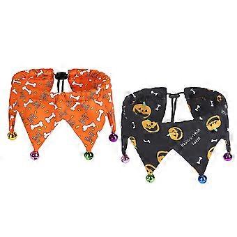Verstellbares Hundehalsband mit Glöckchen im Halloween-Design (4 Stück)