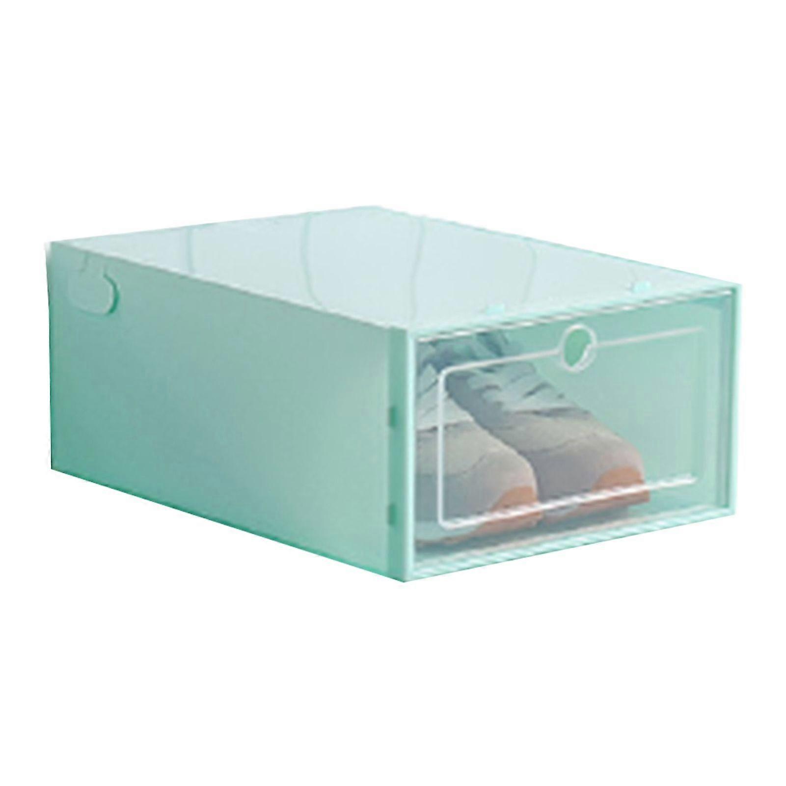 Transparent Stackable Dustproof Flip Type Shoes Storage Container Home Decor KAESI