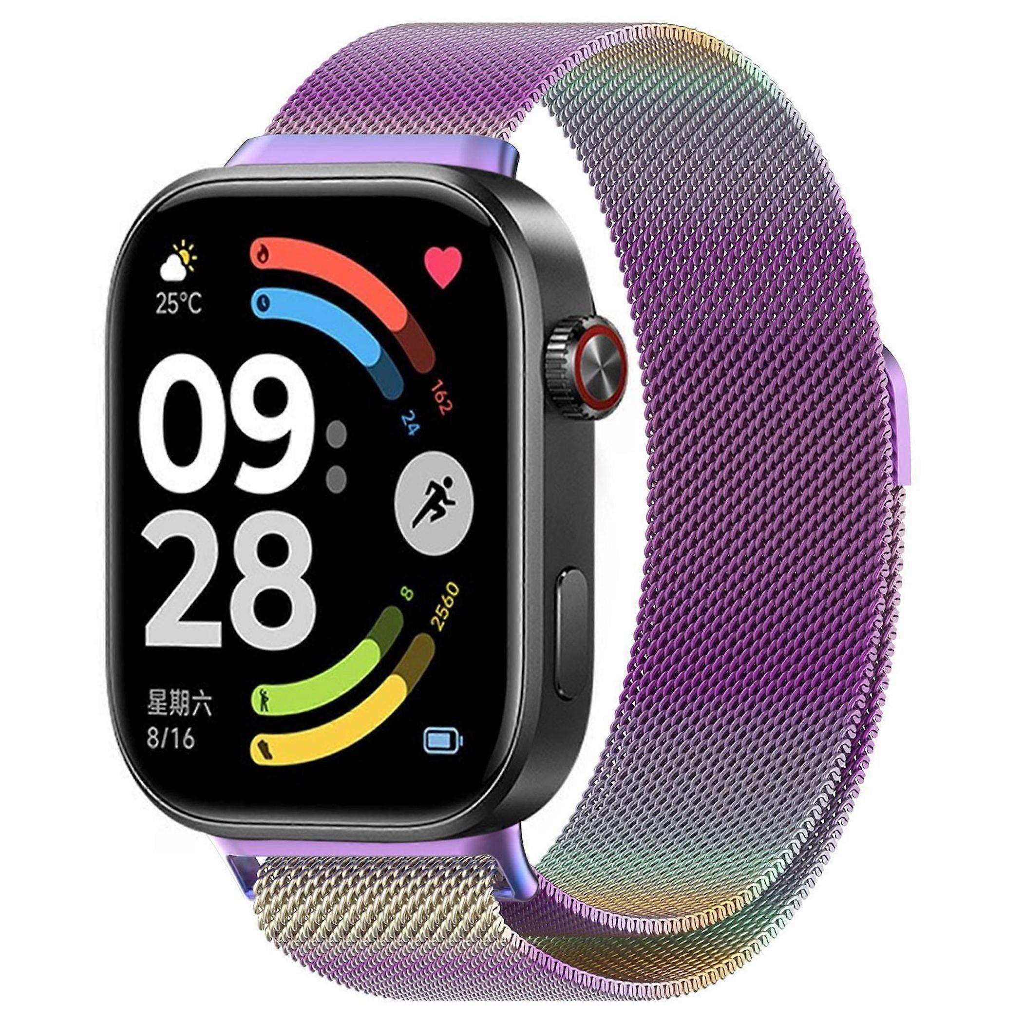 Stainless steel magnetic smartwatch band for Xiaomi Band 10 Pro / 9 Pro and Redmi Watch 6