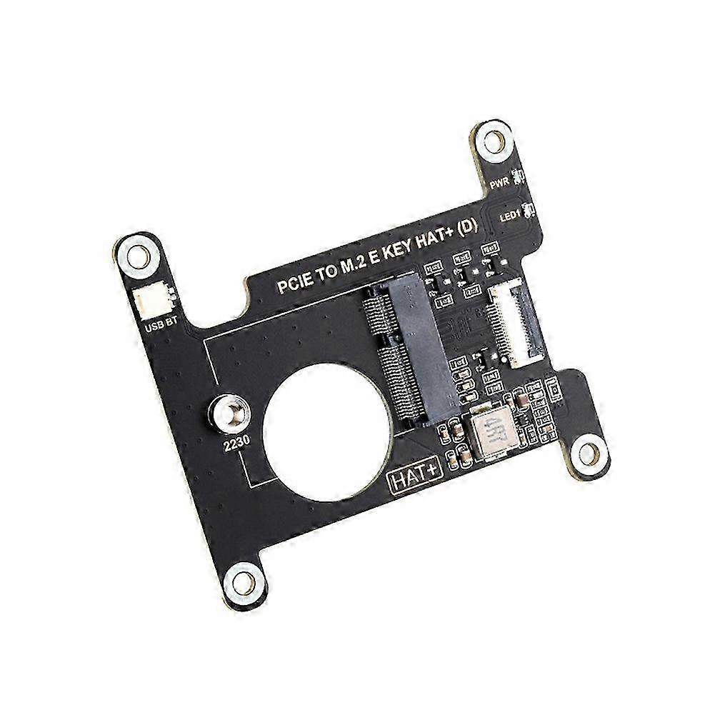 compatible with Raspberry Pi 5 PCIE to M.2 E KEY HAT+ PCIe Adapter Card compatible with A/E KEY E KEY Wireless Network Card