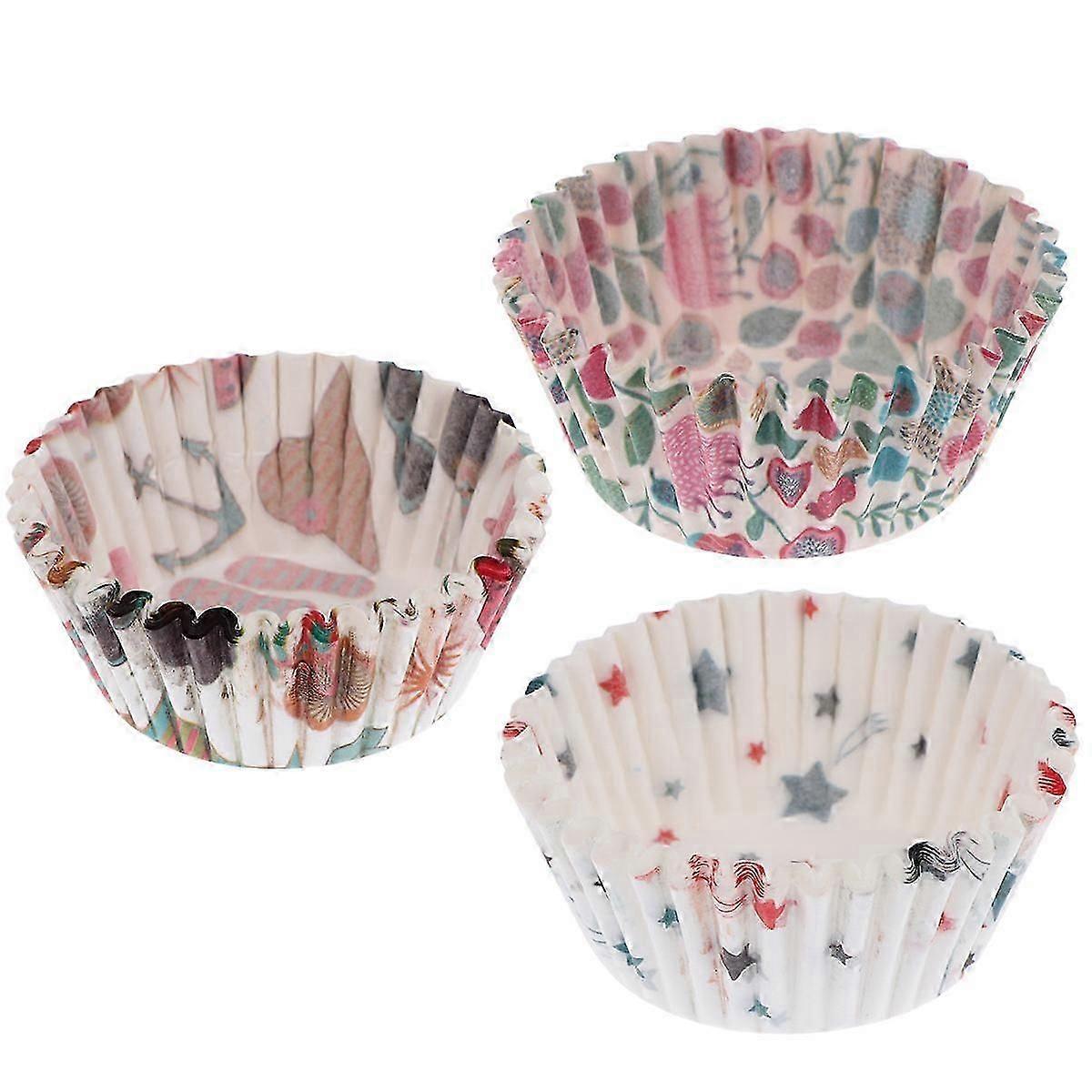 Paper Cupcake Liners for Baking, Assorted Color, 300Pcs