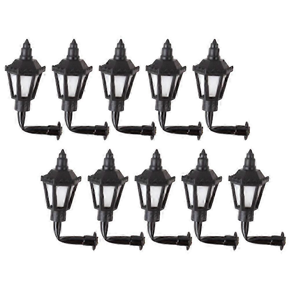10pcs Tiny Wall Lamps Mini Luminous Wall Lamp Sand Table Building DIY Materials