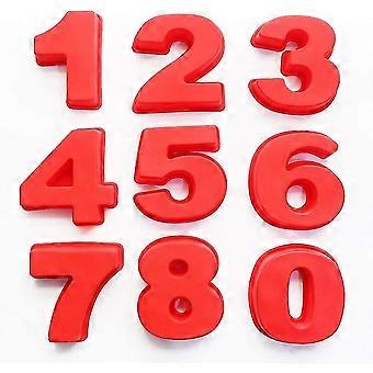 9pcs 0-9 Number Digital Dessert Silicone Cake Mold Decoration Tool