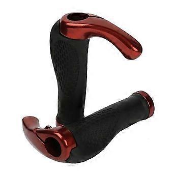Manopole per bicicletta, manopole ergonomiche per bicicletta in microfibra, manopole per manubrio in alluminio, copri manubrio per bicicletta, colore rosso