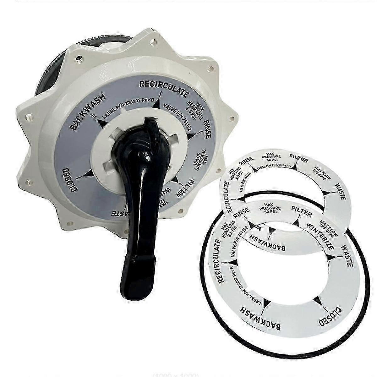 2-Inch Multi-Port Valve Assembly for Pool and Spa Top/Side Mount Replacement