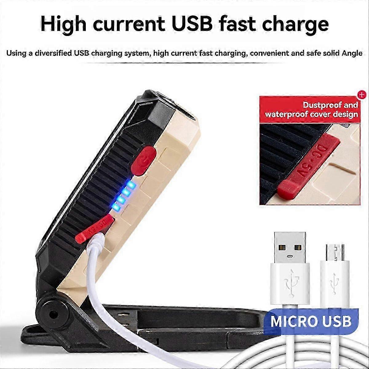 COB Work Light USB Rechargeable Work Light Portable D