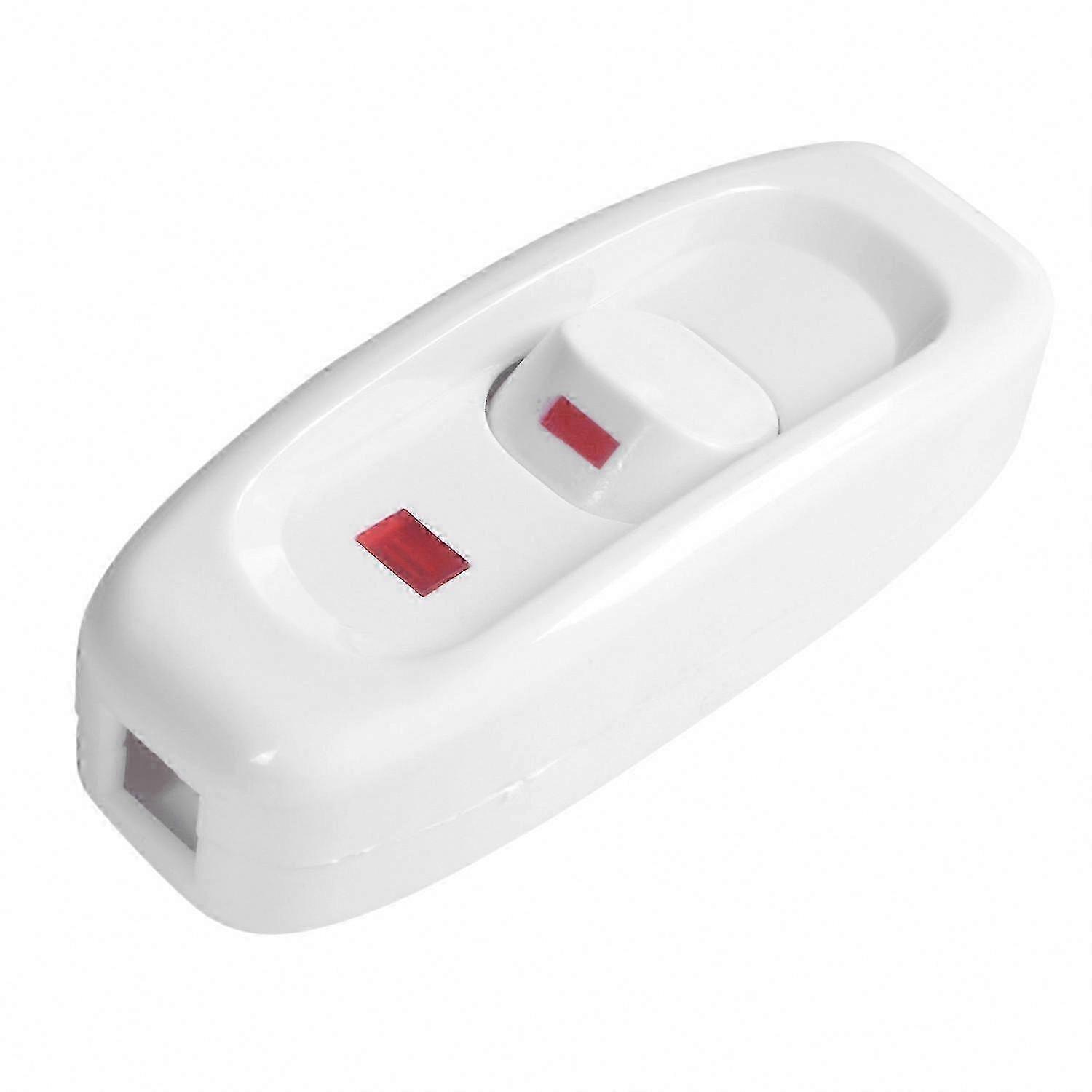 Reliable white compact plastic light switch for easy installation