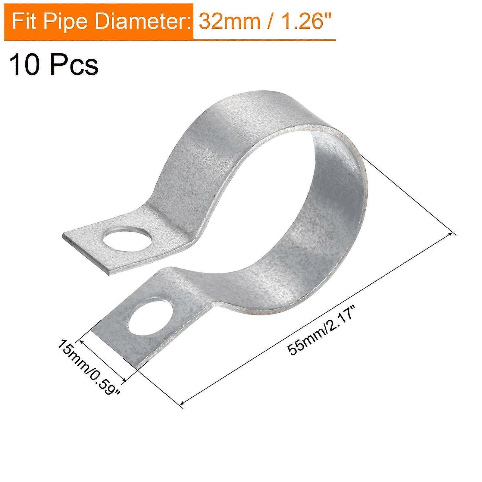 10Pack Split Ring Hanger Pipe Strap Pipe Clamps Bracket Support Fit 1-1/4"(32mm)