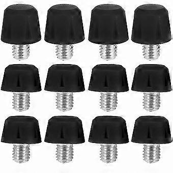 M6 Football Boot Studs 12Pcs Replacement Spikes Set for SG to AG Conversion Non-Slip Soft Ground Traction