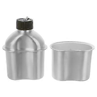 Portable Aluminum Water Bottle for Camping Use 2Sets with Cup Set