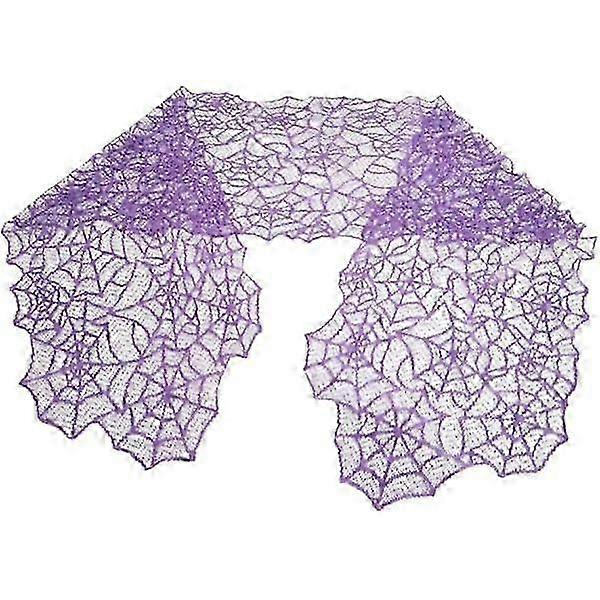 Halloween Knitted Spiders Web Pattern Decoration Use Table Cover