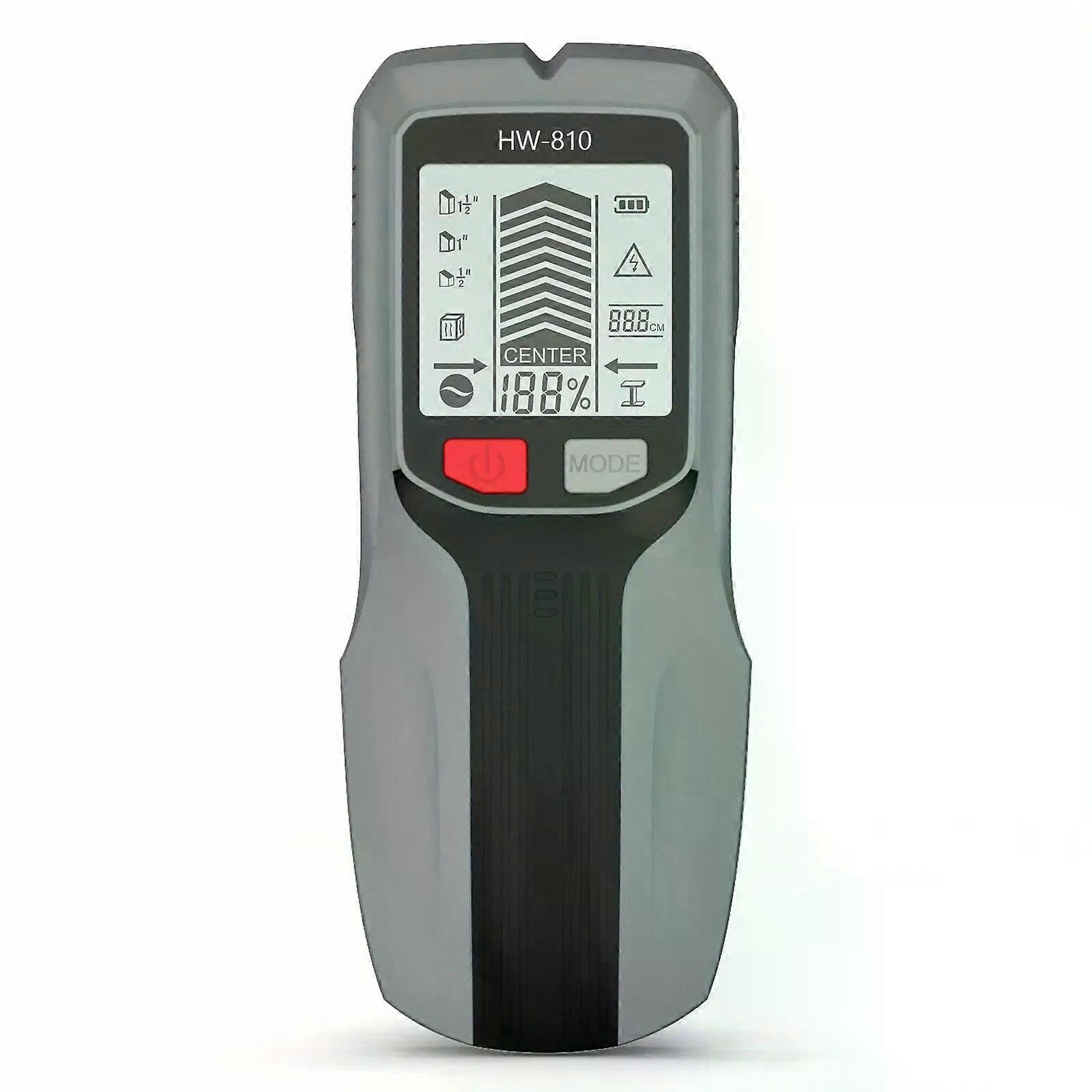 6in1 Stud Finder Wall Scanner Detector Multifunction Wall Scanner Gray NEW0L