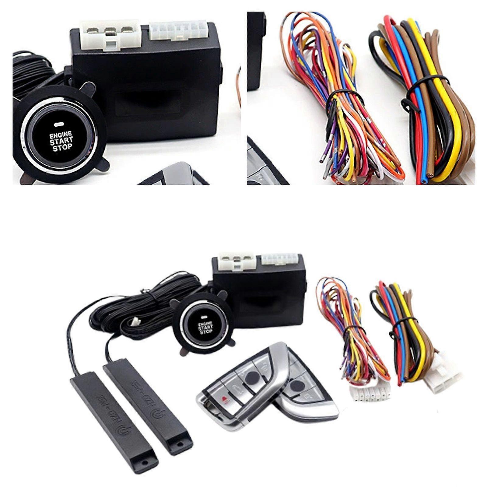 Car Ignition Switch Engine Start Push Button Keyless Entry Remote Starter KitwB