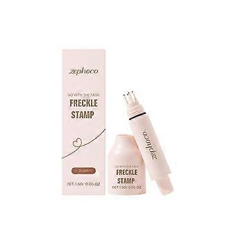 Zephoco Penna lucida impermeabile, ad asciugatura rapida, penna per trucco a punti marrone, colore fluido, penna versatile. B2