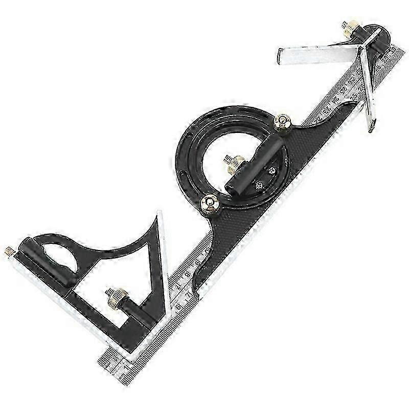 300MM Multi-function Protractor Combination Square Ruler Stainless Steel Measuring Tool Professional Carpenter Tools