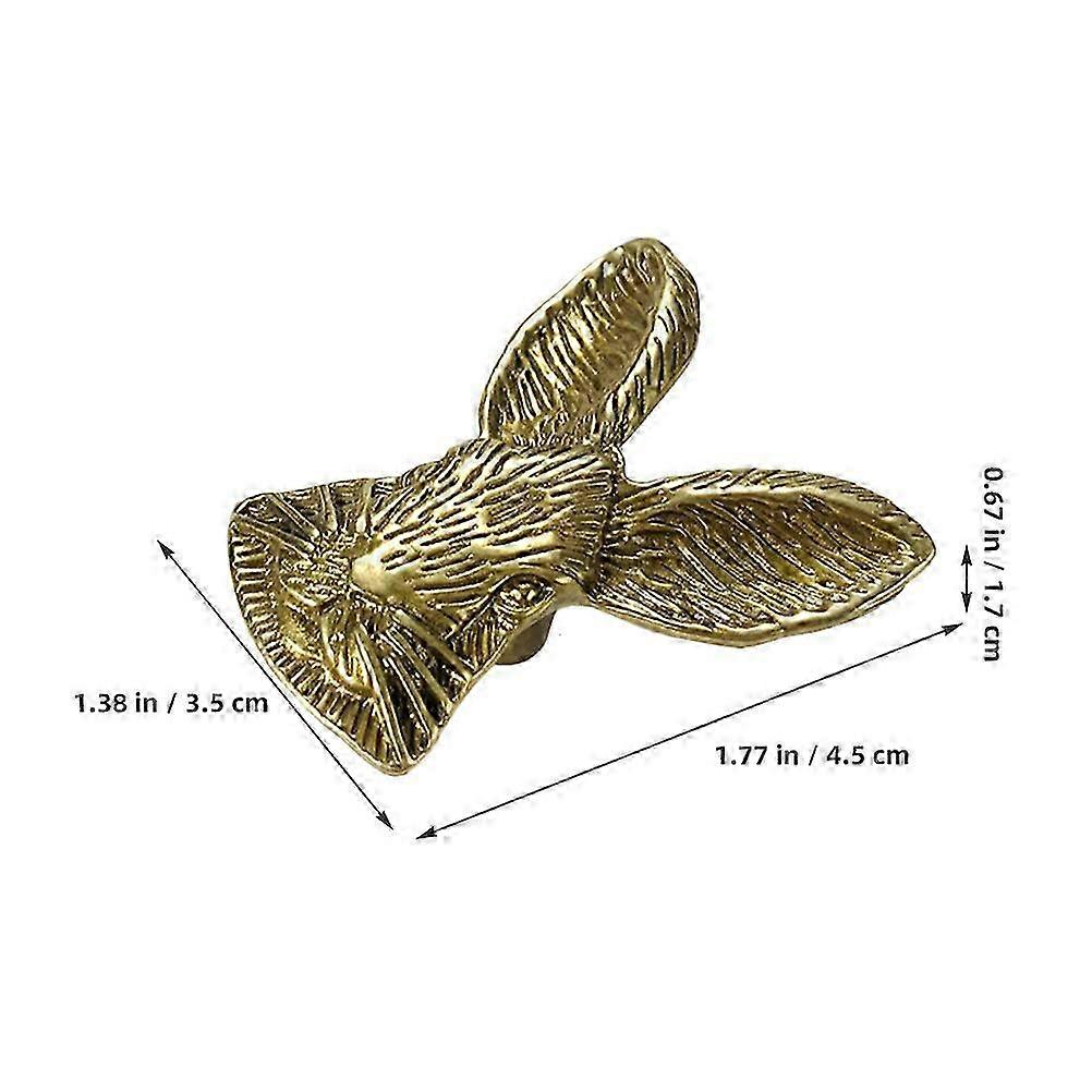 2pcs Cabinet Knobs Rabbit Head Cabinet Handles Kitchen Drawer Knobs Dresser Pulls