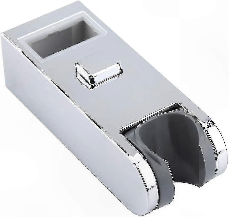 Adjustable Chrome Shower Rail Holder - Silver (1pc)